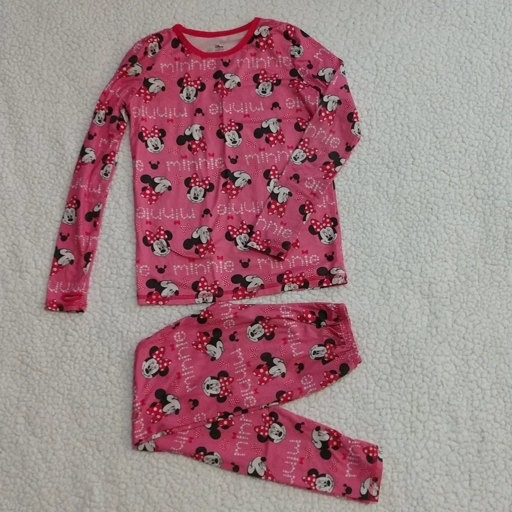 Disney Minnie Mouse 2 Piece Pajamas Size M